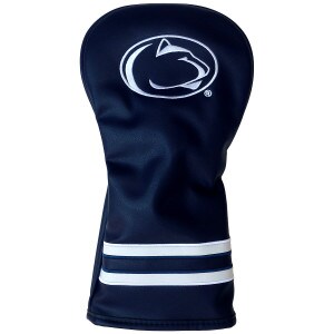 navy vintage golf driver head cover image